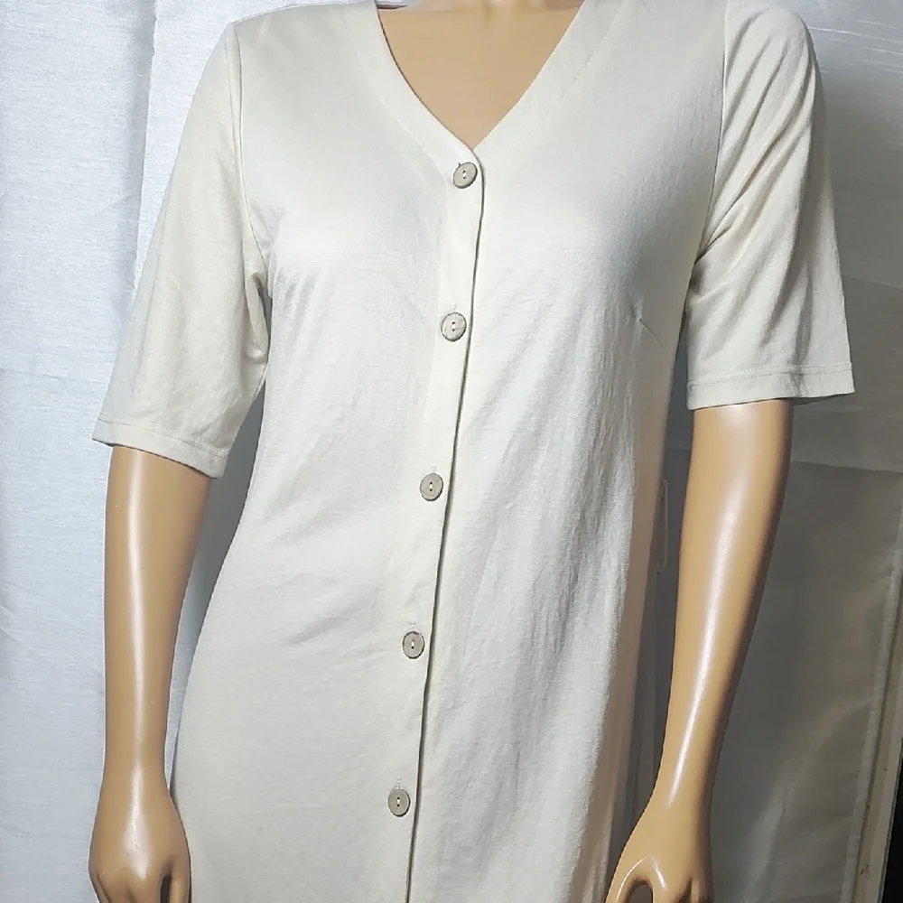 Chic‎ Cream Midi Dress with Belt